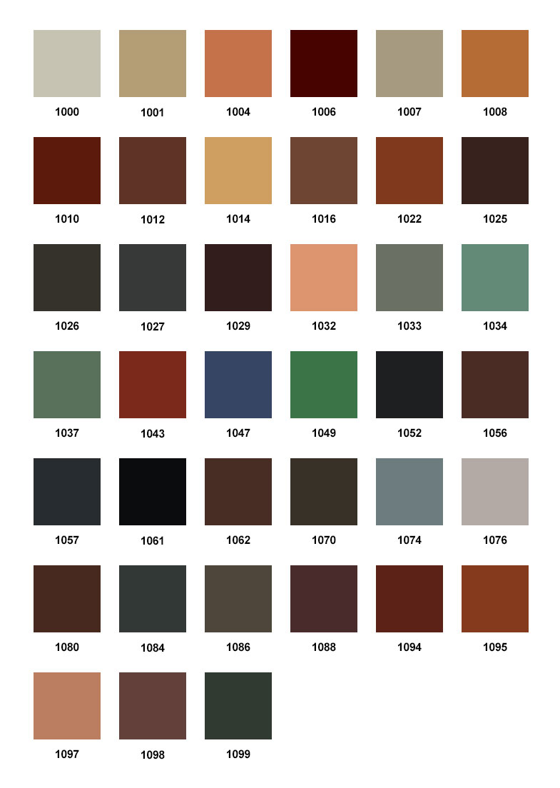 Monier Roof Tile Colour Chart
